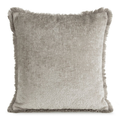 Žinilková obliečka na vankúš ADIA so strapcami bežová